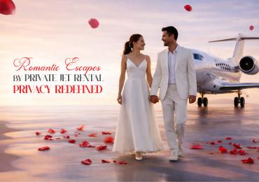 Romantic Escapes by Private Jet Rental Privacy Redefined