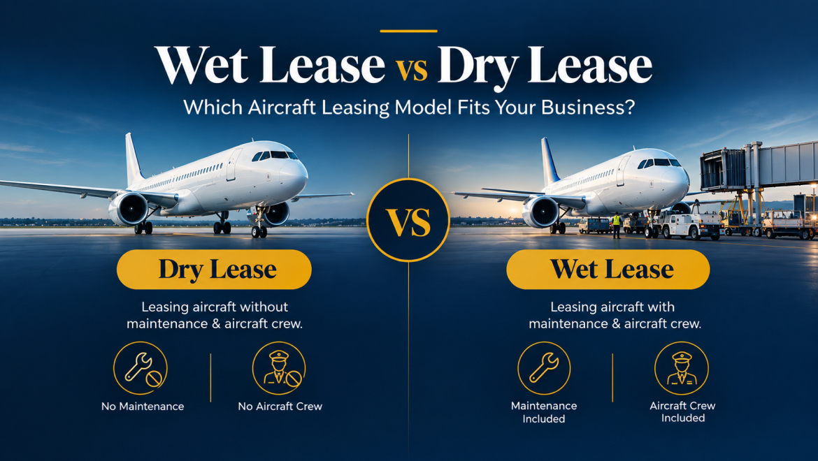 Wet Lease vs Dry Lease. Which Aircraft Leasing Model Fits Your Business?